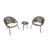 Lit de repos en rotin tressé moderne pour jardin extérieur avec auvent, cadre en aluminium, design imperméable