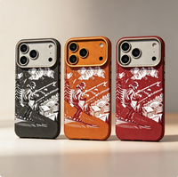 Coques de téléphone personnalisées avec motif ski en montagne, design sportif antichoc en PC et TPU, compatible avec les coques de protection pour téléphone portable