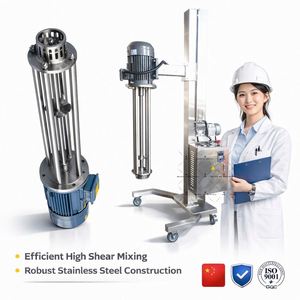 Mélangeur émulsifiant Silverson à cisaillement élevé, homogénéisateur à levage, pour crème et huile, avec carbomer dispersant, 220V 50HZ, Prix usine Ace - Product Image 6