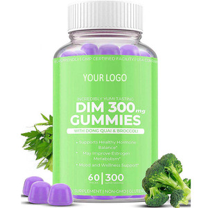 Complément alimentaire pour soulager la ménopause, gommes DIM avec extrait de Dong <span class=keywords><strong>Quai</strong></span> et de brocoli, gommes contre l'acné - Product Image 3