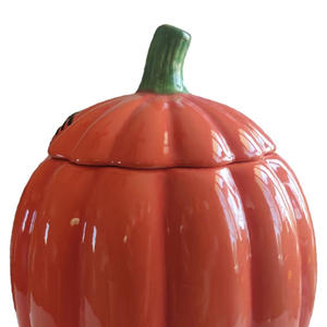 Barattolo in Ceramica a Forma <span class=keywords><strong>di</strong></span> Zucca <span class=keywords><strong>di</strong></span> Halloween con Coperchio - Contenitore Sigillato con Smalto per Decorazione Casa e Portacandele - Product Image 6