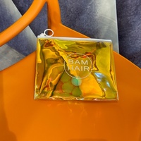 T-shirt à logo imprimé rouge personnalisé sac à fermeture éclair pour les achats de vêtements sac cosmétique en PVC étanche écologique personnalisé