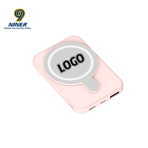 Mini Compact Portable Wireless Magnetic Fast Charging Power Bank with Large Capacity Custom Logo Apple/USB Interfaces