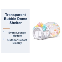 Dôme à bulles gonflable transparent en PVC de qualité commerciale pour camping en plein air, mariage, fête, exposition