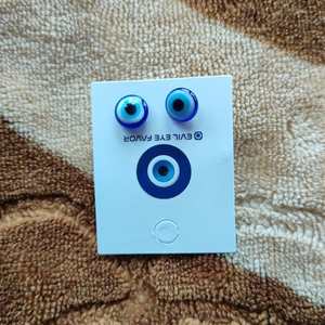 Kalung manik-manik mata iblis Yunani, kalung buatan tangan kaca biru baja anti karat 316l perhiasan - Product Image 5