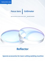 Lentille de focalisation laser ultra-résistante D20 F150 pour machine de découpe laser à fibre, accessoire réflecteur plano-convexe de collimation