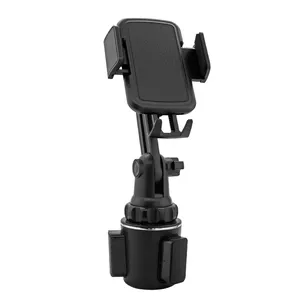 Easily Release Car Cup Holder Phone Holder, Universal Adjustable Long Neck Car Pone Cup Mount Cradle for All 4-7" Smartphones
