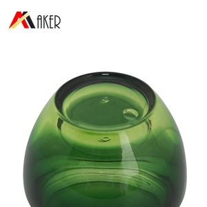 15 ml 50 ml de luxe vert dégradé en verre cosmétique pot de crème avec couvercle à vis noir et intérieur casquette - Product Image 5