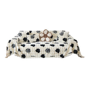Housse de canapé exclusive pour membres en fourrure de lapin, imprimée, en peluche, antidérapante, coussin de siège chaud, pour canapé modulaire, idéale pour l'hiver - Product Image 5