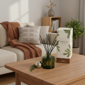 Aikun Gift Decoration Home Aroma Reed <b>Diffuser</b> Set Custom Scent Long Lasting Fragrance <b>Diffuser</b> with Gift Box Greeting Card - Product Image 1