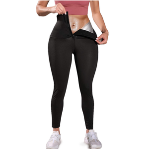 Pantaloni da Sauna a Vita Alta per Donna, Leggings Modellanti per <span class=keywords><strong>Dimagrire</strong></span>, Controllo Pancia, Corsetto Fitness - Product Image 1