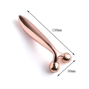 Customizable Simple Rose Gold Body Facial Roller Massager Face <b>Massage</b> <b>Tool</b> - Product Image 4