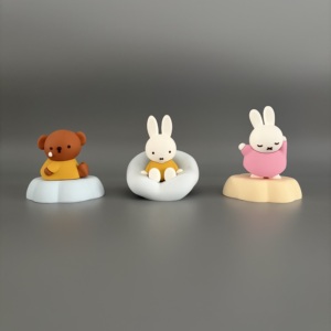 JOYC Boîte Mystère Surprise 6+1 Styles, Ensemble de Pierres Diffuseuses en Plâtre avec Huile Essentielle, Figurine de <span class=keywords><strong>Lapin</strong></span> Minimaliste, Ornement Cadeau - Product Image 1