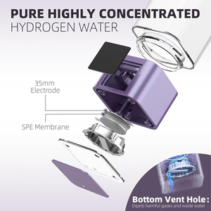 Générateur d'eau riche en hydrogène moléculaire et tasse – Meilleure vente – <span class=keywords><strong>Ioniseur</strong></span> USB 9000 ppb 20W 350ml – Bouteille générateur d'eau électrique - Product Image 5