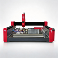 Centre de fraisage CNC pour pierre ATC 4 axes, routeur CNC pour pierre 2030, machine de gravure et de fraisage du granit avec table rotative pour découpe de baignoires et éviers