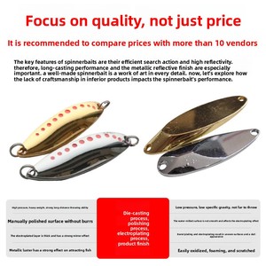 [<span class=keywords><strong>Le</strong></span> Xin] Esca Viva in Acciaio Inossidabile con Doppio Amo e Paillettes, Design Micro-Esca per la Pesca a Spinning - Ingrosso - Product Image 3