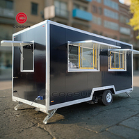 Remorque mobile de nourriture de kiosque de chariot de café de crème glacée de barre de camion de nourriture avec l'équipement complet de restaurant