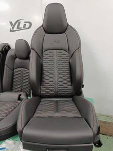 Sièges de voiture de sport électriques personnalisés YLD pour Audi, cuir noir avec surpiqûres en diamant et réglage électrique - Product Image 4
