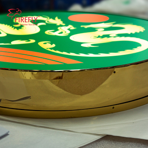 Tùy chỉnh mạ điện gương hai mặt <span class=keywords><strong>LED</strong></span> vòng quảng cáo lightbox signage <span class=keywords><strong>LED</strong></span> hộp đèn Đăng ngoài trời lightbox - Product Image 5