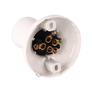 AU NZ B22 E27 <strong>Batten</strong> <strong>Holder</strong> Light Lamp <strong>Holder</strong> 10A Plastic Without Plug - Product Image 4