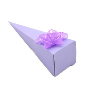 Custom luxury triangle wedding candy gift package boxes