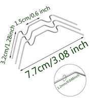Clips de fixation pour serres en acier inoxydable en forme de W/Z de la marque HUAFU, taille personnalisée, étiquettes pour plantes – Vente en gros