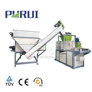 Waste LDPE film plastic recycling machine for dirty film recycling