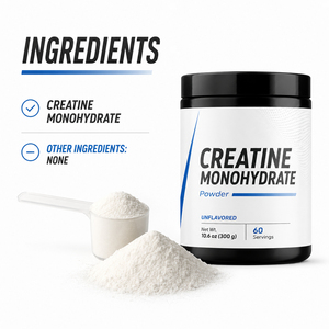 Adult <b>Creatine</b> <b>Monohydrate</b> Powder Sports Nutrition Supplement Muscle Building Strength Enhancement Sugar Free No Artificial 300g - Product Image 2