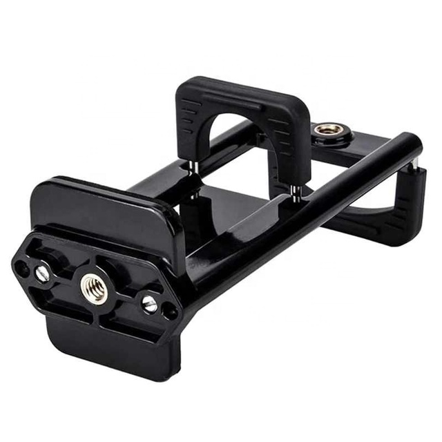 Universal 2In1 Tripod Mount Phone Tablet Holder Clip for iPhone Smart Cellphones Notebook Adapter Clamp Stand Mobile Support