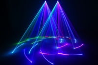 Lumière laser d'animation à tête mobile RGB 5W, AC110V-220V, scanner 20kpps, lumière laser de scène DMX pour spectacle disco