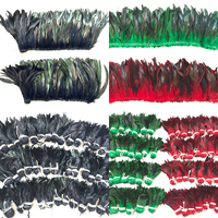 Plumes de queue de coq teintées pour la pêche à la mouche, couleurs assorties pour mouches à saumon, pêche, costumes de carnaval, artisanat et décoration