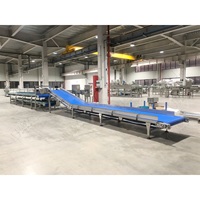 LWT fournit la ligne de production de l'industrie alimentaire machine d'emballage en acier inoxydable transportant le convoyeur à bande bleu