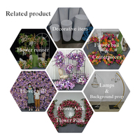 Rangkaian Bunga Sutra Artifisial Warna-warni yang Dapat Disesuaikan, Mawar, Hydrangea, Anggrek, Teratai untuk Hari Ibu, Pernikahan, dan Perayaan Bayi