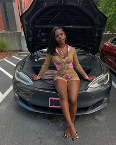 Ensemble short décontracté extensible à imprimé léopard avec cardigan, haut court, sweatershirt et short taille haute moulant - Product Image 4