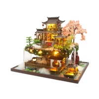 Maison de poupée de luxe Hongda, style chinois, PC2203, Fairyland, bricolage, maison de poupée 3D miniature, kit de maison de poupée en bois