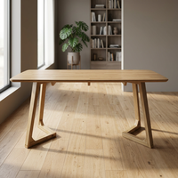 Table basse en bois moderne, design scandinave, meubles de salon, structure en bois massif durable, finition naturelle