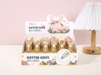 Couteau utilitaire mignon de bonne qualité, lame sûre, mini-cutter kawaii pour enfants, fournitures scolaires