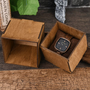 Montres-Bracelets MIYOTA CHARM Carrées en Bois Naturel de Luxe Personnalisables, Vente Chaude, Cadran à Aiguilles Tendance, pour Hommes et Femmes, Vente en Gros - Product Image 5
