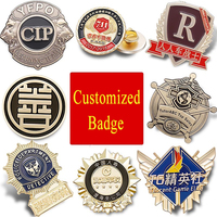 Insigne de broche de revers de cadeau d'affaires de moulage en alliage de zinc en métal de conception libre faite sur commande en gros d'usine