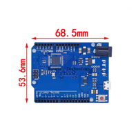 Módulo de placa de desarrollo de microcontrolador Leonardo R3 ATMEGA32U4 QFN Chip versión oficial con Cable USB