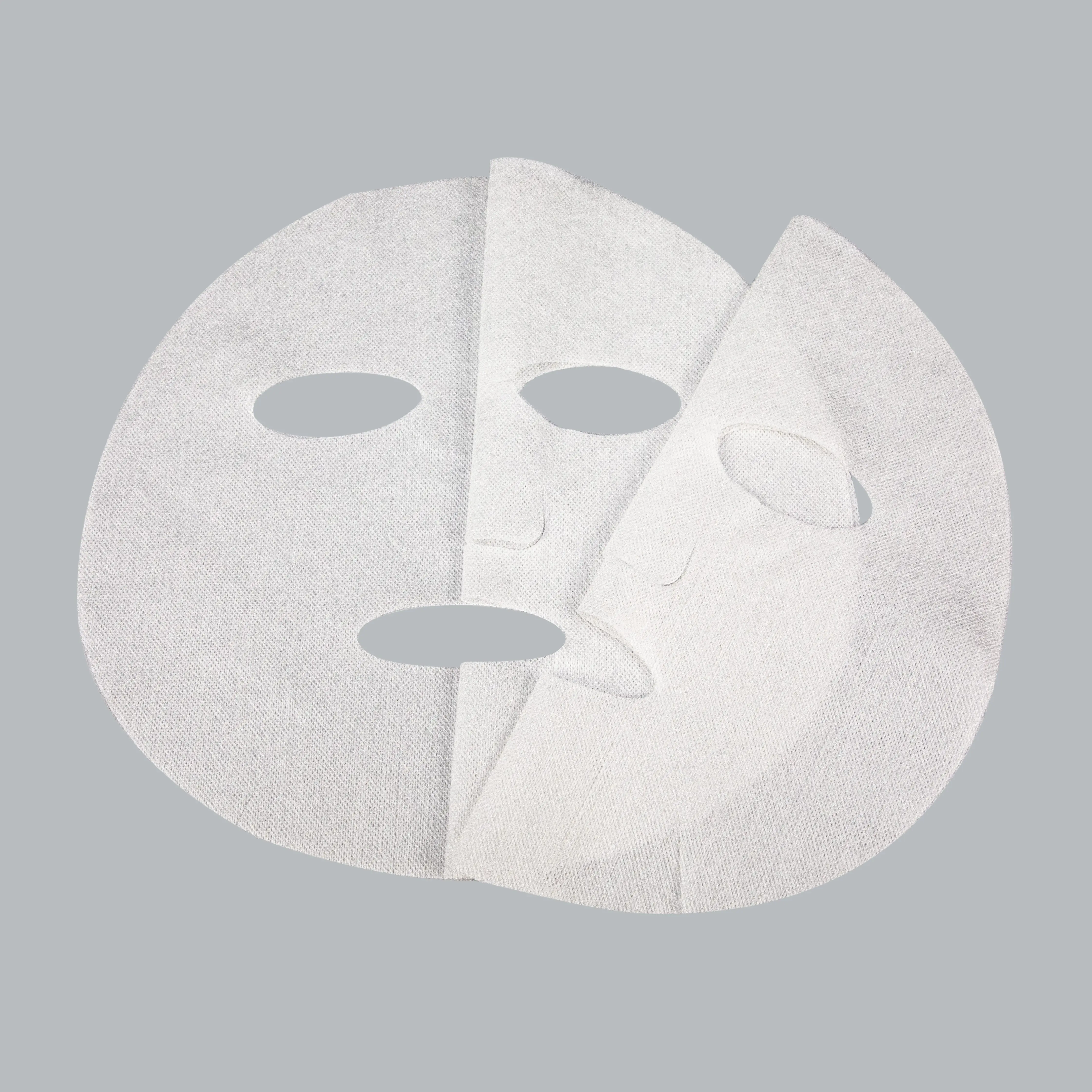 Toalha facial de seda cupro hidratante para cuidados com a pele, folha de máscara de seda com estrutura de 40 malhas respirável