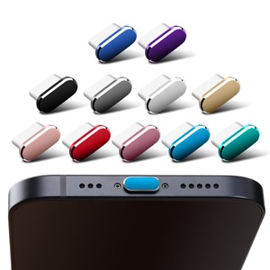 Tapón Antipolvo Tipo-C de Aleación de Aluminio + TPE para Teléfono Inteligente, Tableta, Portátil, Protector de Puerto USB C - Product Image 1