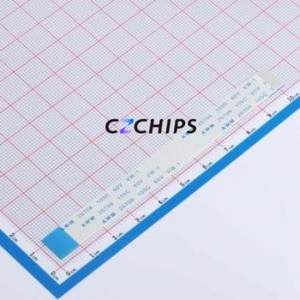 ZX-FFC1.0-F-10048-9P FFC Cable (Flexible Flat Cable) P=1mm Connector ( Total PIN Count: 9P )( Pitch: 1mm )( Contact: Reverse ) - Product Image 1