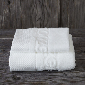 Bộ khăn tắm SPA kiểu <span class=keywords><strong>Dobby</strong></span>, chất liệu Jacquard, logo thêu, khăn mặt, khăn tay, 100% cotton - Product Image 6