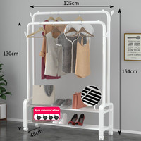 Séchoir à Linge Pliant, Support Métallique pour Manteaux, Chapeaux et Chaussures, Étagère de Rangement et Présentoir