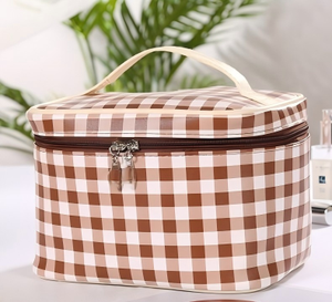 Grande trousse de toilette pour femmes, ouverture plate, portable, pour les soins de la peau - Product Image 3