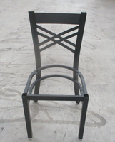 Chaise d'intérieur moderne et bon marché en métal pour salle à manger, hôtel et école, meubles de restaurant au design chinois