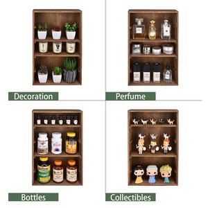 Étagères murales en bois design pour objets de collection - figurines, verres à liqueur, boîtes à épices, cosmétiques ou parfums - Product Image 5