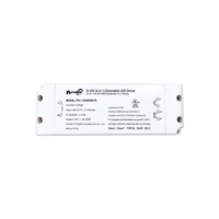 Driver LED UL/CUL 60W CV Slim 0-10V/1-10V/10V PWM/Potentiomètre 4-en-1 sans scintillement, dimmable, pour bande LED 100-277V AC vers DC 12V 24V 48V