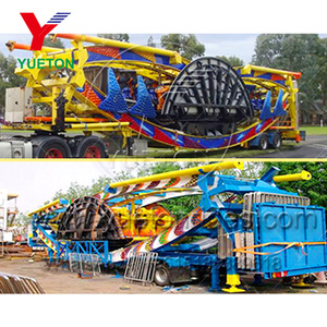 Portable pliable grande attraction de fête foraine volant UFO Sauce Disco avec <span class=keywords><strong>remorque</strong></span> montée carnaval parc d'attractions manèges à <span class=keywords><strong>vendre</strong></span> - Product Image 2